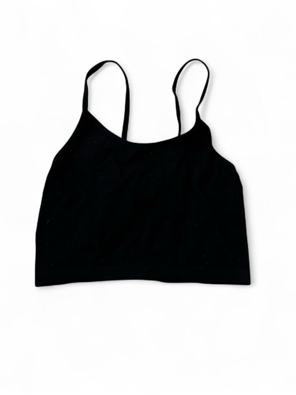 Bozzolo Black Seamless Crop Top